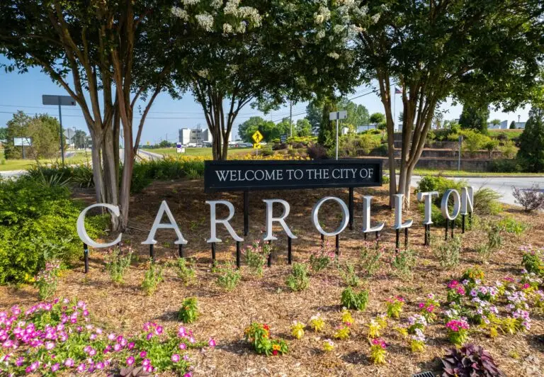 Welcome to Carrollton where you can purchase a home in a quiet suburb.