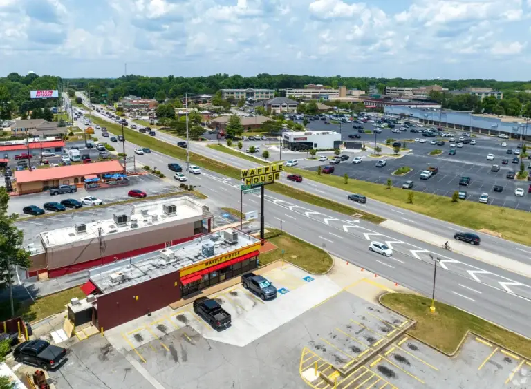 Carrollton has a busy downtown and retail area with restaurants, medical offices, and shopping.